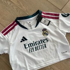 Women's Real Madrid crop jersey size L