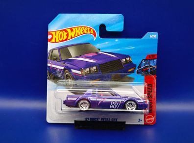 Hot Wheels '87 Buick Regal GNX with custom wheels.