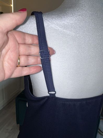 Ladies Navy & White Swimsuit from TU  Size UK 18 / EU 46