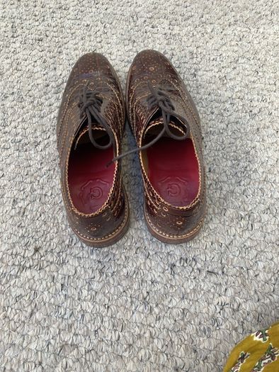 Grenson brown leather shoes