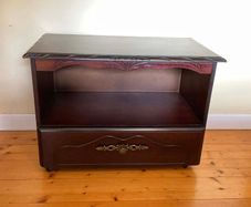 Rossmore Solid Mahogany Cabinet on Castors | Versatile TV Stand & Storage Unit