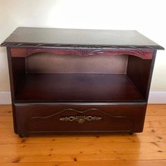 Rossmore Solid Mahogany Cabinet on Castors | Versatile TV Stand & Storage Unit