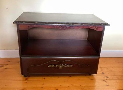 Rossmore Solid Mahogany Cabinet on Castors | Versatile TV Stand & Storage Unit