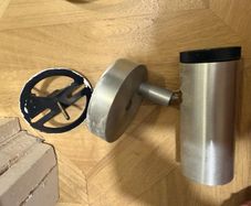 x2 Philips Brushed Aluminium Wall Spotlight Free