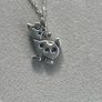 silver cow necklace Image 2