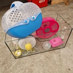 hamster aquarium with all the equipment