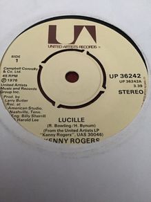 Kenny Rogers vinyl single record - Lucille
