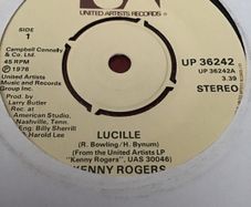 Kenny Rogers vinyl single record - Lucille