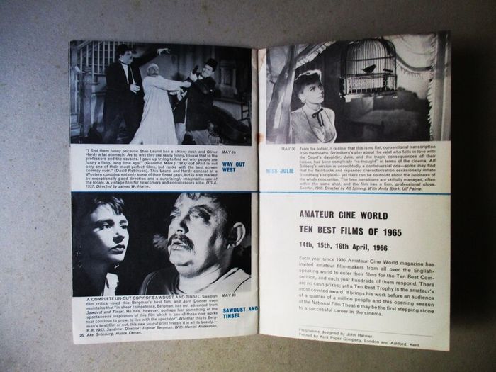 Vintage Film Leaflets