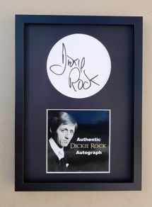 Dickie Rock framed autograph Showband Legend