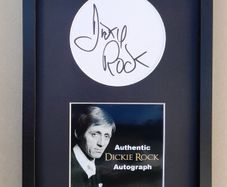 Dickie Rock framed autograph Showband Legend