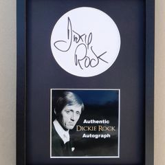 Dickie Rock framed autograph Showband Legend