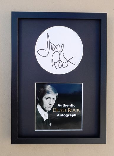 Dickie Rock framed autograph Showband Legend