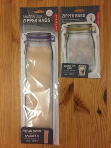 Kikkerland Mason-Style Storage Bags NEW