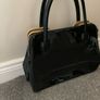 Lamsed Black Patent Handbag Image 7