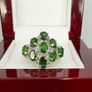 Silver Chrome Diopside & Diamond Statement Ring Image 7