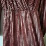 Burgundy and Gold Dress Image 3