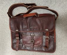 Brown Satchel - Messenger Bag - Personalised James