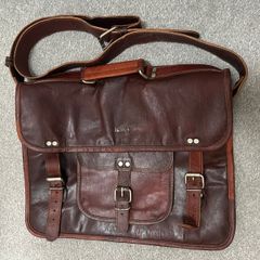 Brown Satchel - Messenger Bag - Personalised James
