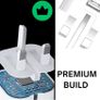 USB C and USB Plug, 38W Charging Adapter, 3 Pin UK Mains, Foldable, Travel, Super Fast Charger, for iPhone 16, 15, 14, 13, 12, 11 Pro Max, XS, XR, 8, SE, iPad, Samsung, Google Pixel, Multi-Device, PD Image 8