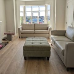 3 - Seater, 2- Seater Couches and Ottoman
