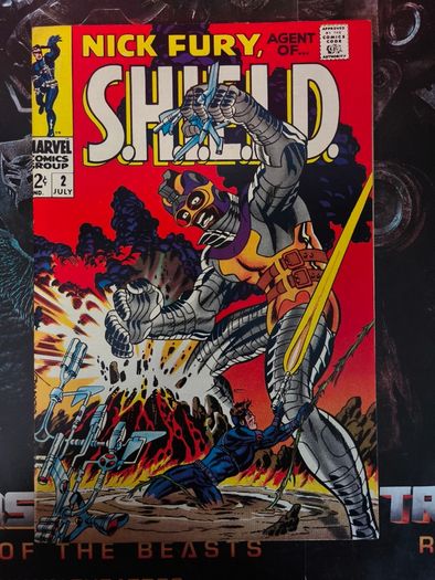 Nick Fury Agent of S.H.I.E.L.D. ! Issue #2 ! 1st Appearance of Centurius (Noah Black) ! STAN LEE ! Silver Age Comic from 1968 ! by Marvel !