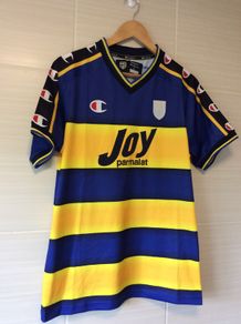 Parma Jersey. Season 2001/2002. Official Champion Home Jersey. Authentic Original From The Time. Not A Modern Day Remake.