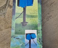 Garden socket set with rod for outdoor use