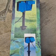 Garden socket set with rod for outdoor use