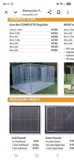 Galvanised Dog Run