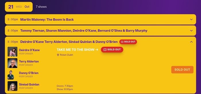Galway comedy festival x 2