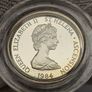 St. Helena Royal Mint Silver Proof 1984 One Pound Piedfort 19 Grams Image 3