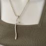 Silver tone pendant necklace Image 2