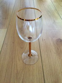 Luxury Gold rim and stem Goblets