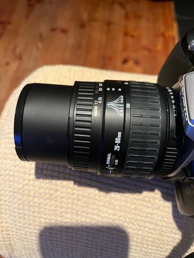 Pentax MZ-6 35mm Film Camera + Sigma 28-80mm Lens + Pentax 75-300mm Lens + Bag