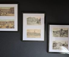 Vintage Dublin Wall Art 3 Framed Displays with 6 Old Postcards