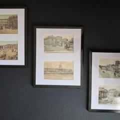 Vintage Dublin Wall Art 3 Framed Displays with 6 Old Postcards