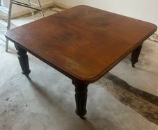 Extendable Solid Wooden Dining Table Vintage Style