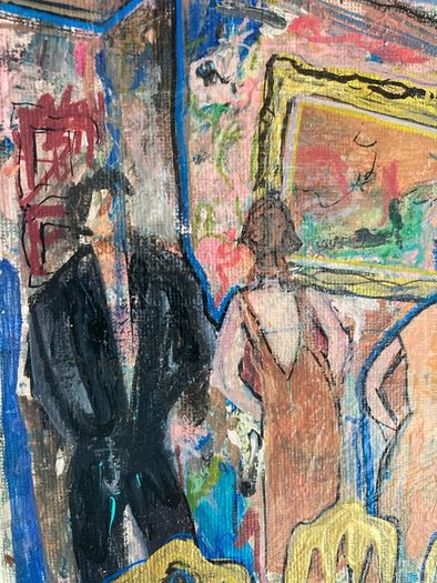 Framed Original Figurative Painting Contemporary Art Painting Irish Art Gift