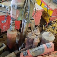 Electric Hilti- Concrete Core Machine- & x 5 Bits