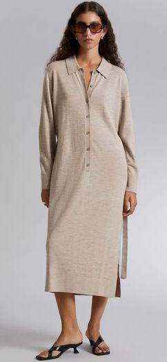 & OTHER STORIES  Knitted Polo Dress