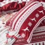 Christmas Duvet Cover Double - Reversible Snowflake Quilt Cover Set with 2 Pillowcases, Nordic Red Bedding Set with Zipper Closure MULTIPLE COLOURS AVAILABLE (FREE POSTAGE) Image 6