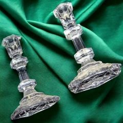 Vintage Pair Galway Crystal Candlesticks