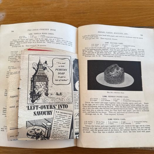 Antique The Ideal Cookery Book M.A. Fairclough Waverley Ephemera Included