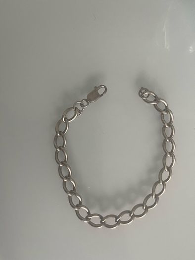 Men's Sterling Silver 925 Link Bracelet 23 cm