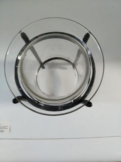 Metal And Glass Candle Holder