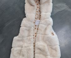 Zara faux fur gilet 2- 3 yo