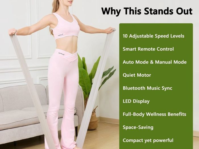 GetMod Smart Vibration Plate Treadmill Exercise Bike Upgraded for High Power Brushless Motor Bluetooth speaker with Enhanced Performance Exercise Machine Full Body Workout at home vibrational platform for Wellness and Fitness