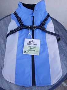 New Warm Dog Coat with Harness M