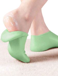 Green 1Pair Silicone Foot Care Socks